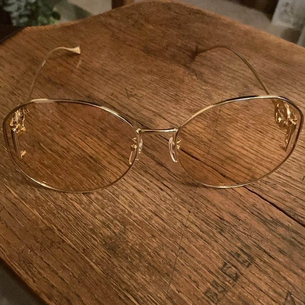 Gucci GG Gold-Gold-Pink Sunglasses Full Inclusion NWT - Picture 3 of 12